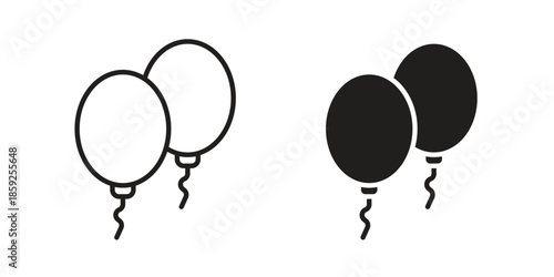 Balloons icons symbol collection. Vector Illustration. vector icon set.