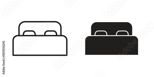 Bed icons symbol collection. Vector Illustration. vector icon set.