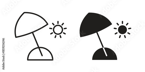 Beach icons symbol collection. Vector Illustration. vector icon set.