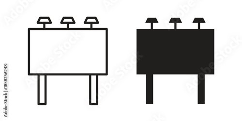 Billboard icons symbol collection. Vector Illustration. vector icon set.