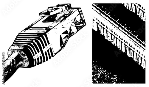 Ethernet connector and fiber optic end