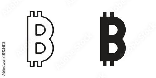 Bitcoin icons symbol collection. Vector Illustration. vector icon set.