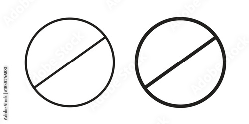 Blocked icons symbol collection. Vector Illustration. vector icon set.