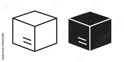 Box icons symbol collection. Vector Illustration. vector icon set.