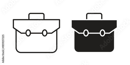 Briefcase icons symbol collection. Vector Illustration. vector icon set.