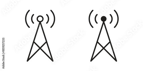 Broadcast icons symbol collection. Vector Illustration. vector icon set.