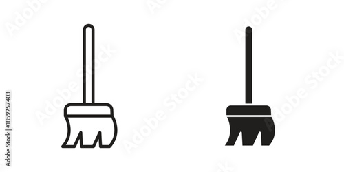 Broom icons symbol collection. Vector Illustration. vector icon set.