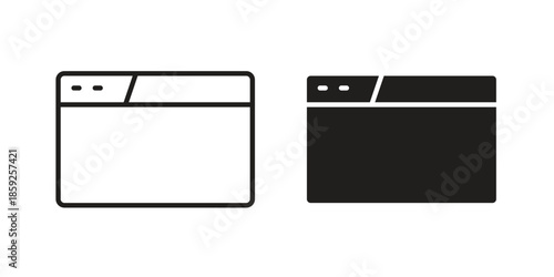 Browser window icons symbol collection. Vector Illustration. vector icon set.