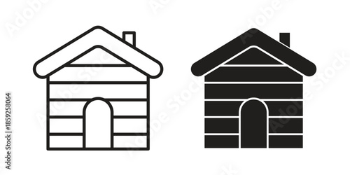 Cabin icons symbol collection. Vector Illustration. vector icon set.