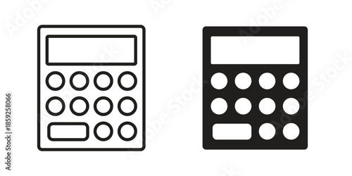 Calculator icons symbol collection. Vector Illustration. vector icon set.