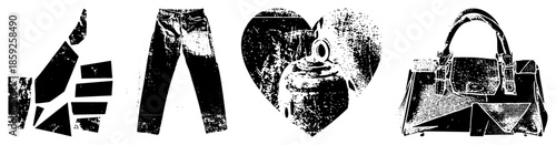 thumbs up jeans heart gas can handbag