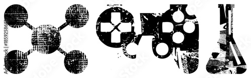 molecular structure game controller beaker