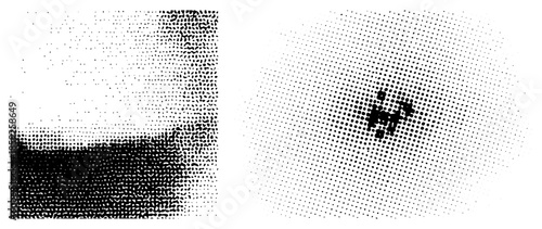 Abstract halftone gradient vector