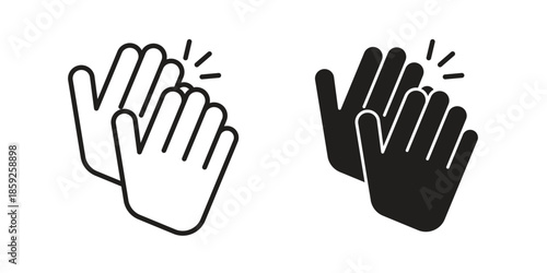 Clap icons symbol collection. Vector Illustration. vector icon set.