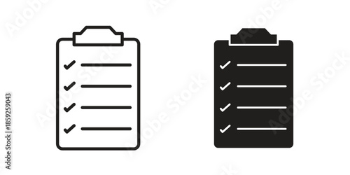 Clipboard icons symbol collection. Vector Illustration. vector icon set.