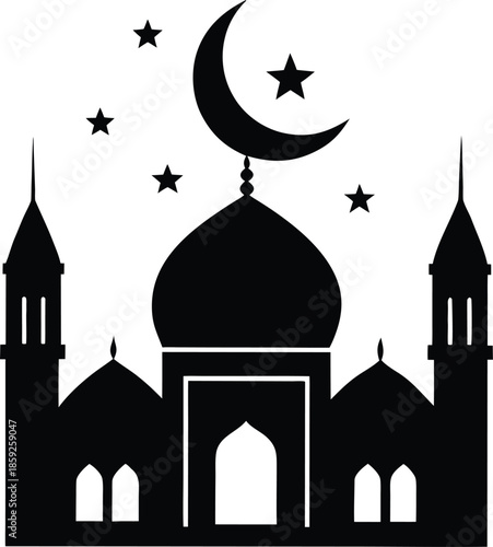 taj mahal vector illustration