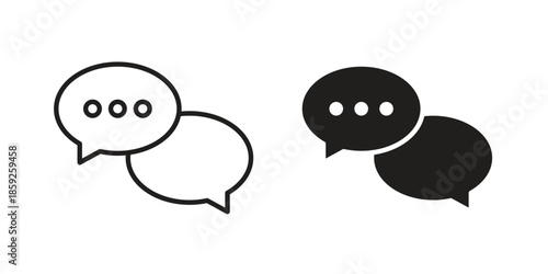 Communication icons symbol collection. Vector Illustration. vector icon set.