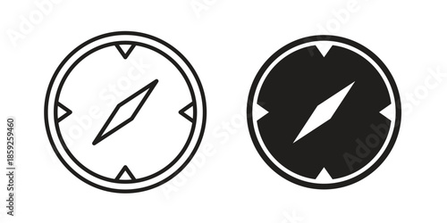 Compass icons symbol collection. Vector Illustration. vector icon set.