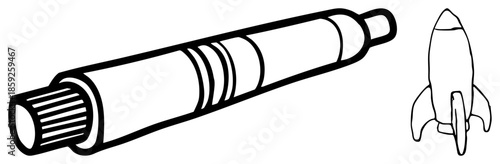 engine and illustration