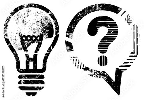 lightbulb and question mark