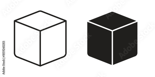 Cube icons symbol collection. Vector Illustration. vector icon set.
