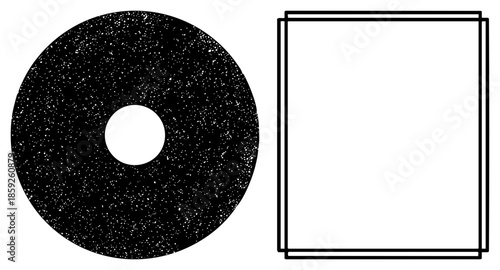 cd disc and book stack vector