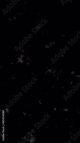 Abstract Black Background with White Particles and Dust Overlay Effect.