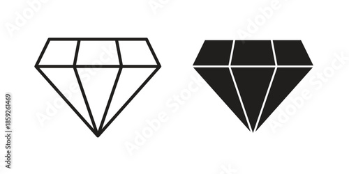 Diamond icons symbol collection. Vector Illustration. vector icon set.
