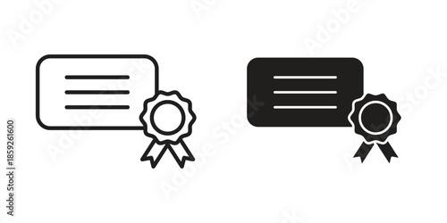 Diploma icons symbol collection. Vector Illustration. vector icon set.