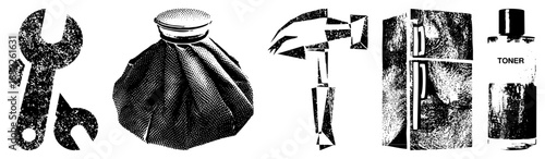 tools and household items vector