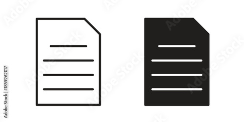 Document icons symbol collection. Vector Illustration. vector icon set.