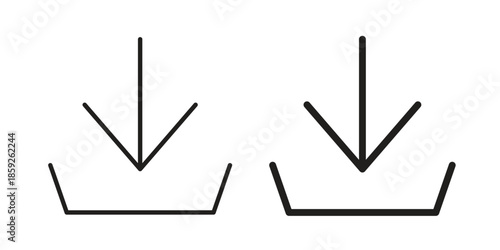 Download button icons symbol collection. Vector Illustration. vector icon set.