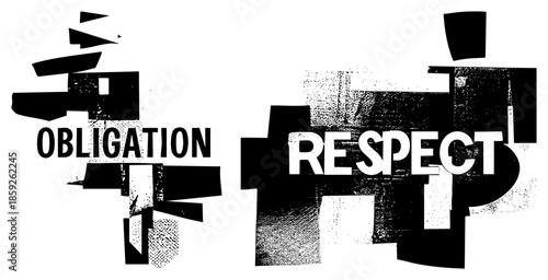 Obligation Respect Abstract Text Art
