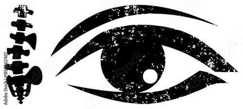 eye symbol with puzzle pieces
