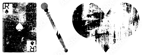 playing card spade symbol isolated