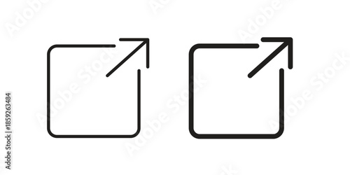 External link icons symbol collection. Vector Illustration. vector icon set.