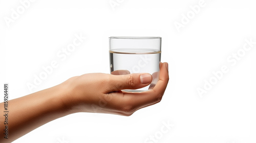 Drinking Water In Glass Cup