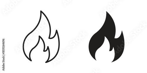 Fire icons symbol collection. Vector Illustration. vector icon set.