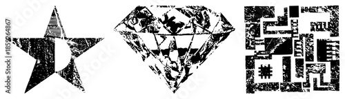 star diamond qr code vector