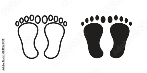 Foot icons symbol collection. Vector Illustration. vector icon set.
