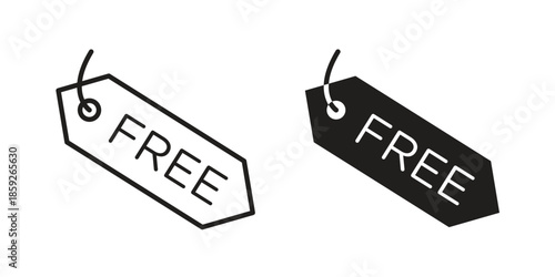 Free tag icons symbol collection. Vector Illustration. vector icon set.