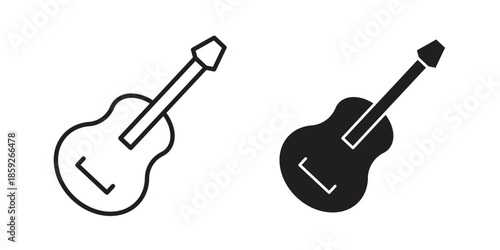 Guitar icons symbol collection. Vector Illustration. vector icon set.