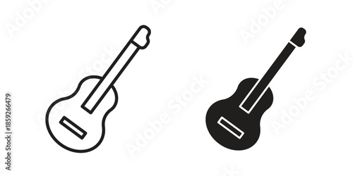 Guitar icons symbol collection. Vector Illustration. vector icon set.
