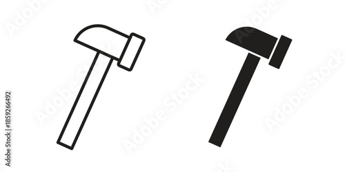 Hammer icons symbol collection. Vector Illustration. vector icon set.