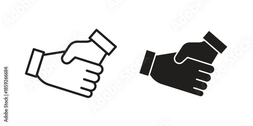 Handshake icons symbol collection. Vector Illustration. vector icon set.