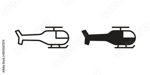 Helicopter icons symbol collection. Vector Illustration. vector icon set.