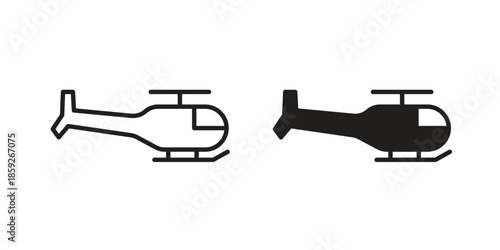 Helicopter icons symbol collection. Vector Illustration. vector icon set.