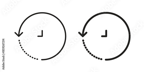 History icons symbol collection. Vector Illustration. vector icon set.