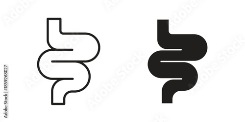 Intestine icons symbol collection. Vector Illustration. vector icon set.