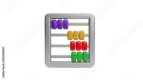 Colorful Abacus with Beads
